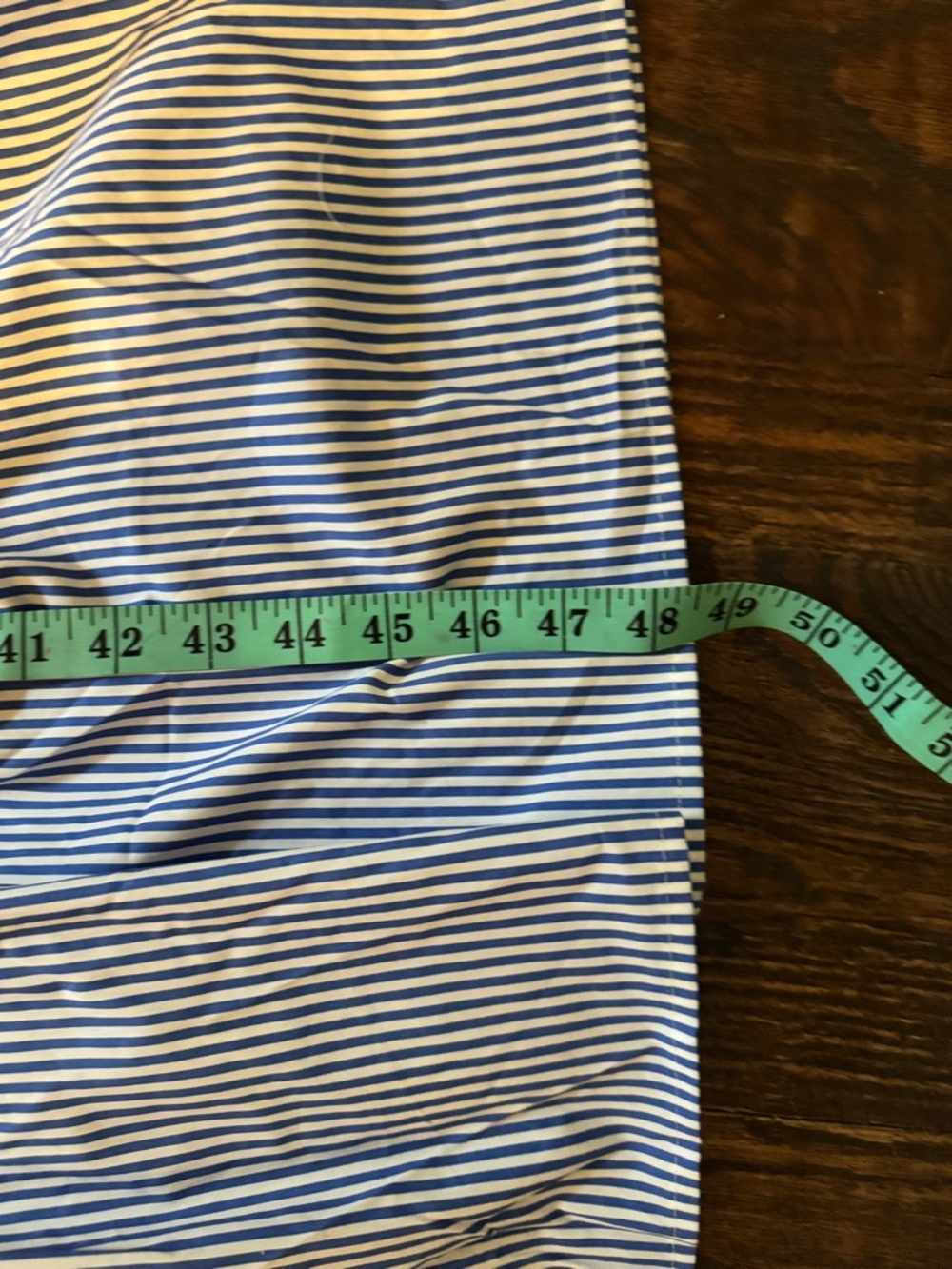 Sugarlips Blue and White Striped Midi Dress NWOT Coastal Preppy Classic Cotton - Picture 13 of 14